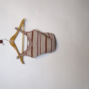 American Eagle Crocheted Striped Tank Top Sz S